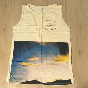 Uniqlo Cream Sleeveless Tee